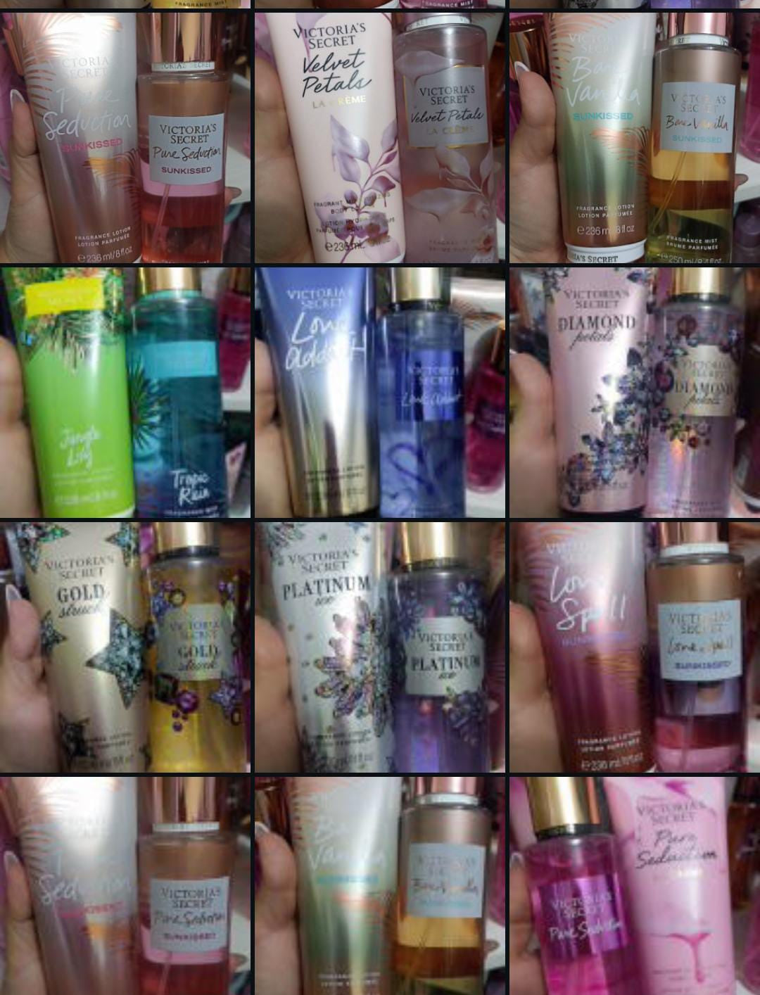 20 COLONIAS y  CREMAS VICTORIA'S SECRET